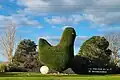 A macrocarpa tree in the shape of a big chicken
