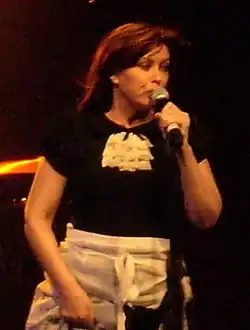 Amphlett performing in 2007
