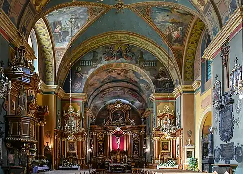 Interior: nave and altar