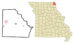 Location of Luray, Missouri