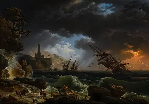 A Shipwreck in Stormy Seas (1773), National Gallery, London