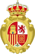 Coat of arms of the Realm, Provisional Government, Console variant (1868–1870)
