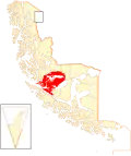 Location of the Río Verde commune in Magallanes Region