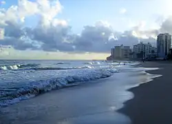 Eastern end of the beach.