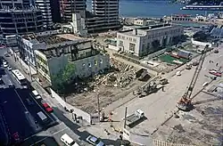 Image of demolition and construction of city buildings