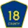 County Road 18 marker