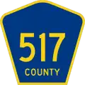 County Route 517 marker