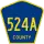 County Route 524A marker