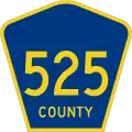 County Route 525 marker
