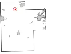 Location within Creek County, and the state of Oklahoma