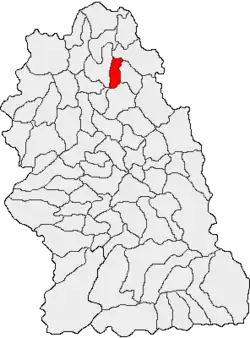 Location in Hunedoara County