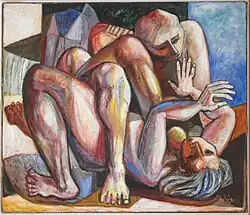 La Violenza (1973), 35.3 x 41.5 in, Private Collection - Notable