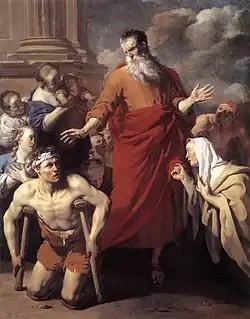 St. Paul healing the cripple at Lystra