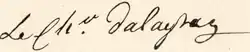 Signature of Nicolas Dalayrac from 1809