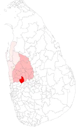 Location of Dambadeniya