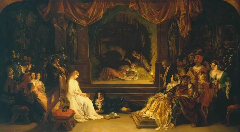 The Play Scene in Hamlet by Daniel Maclise