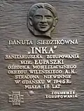Memorial plaque in Gdańsk catedral.