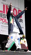 Senegalese rapper Darra J in Berlin, 2005