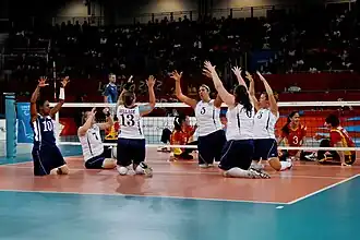 Image 3Variants: Sitting volleyball at the 2012 Paralympics