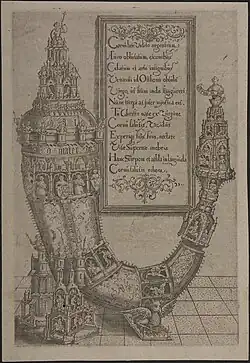 Old print presenting the Otto I legend