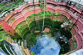 Naxaldhara in Kathmandu. The drain is defective