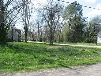 Streetside at the site of Dickey's Octagonal Barbershop