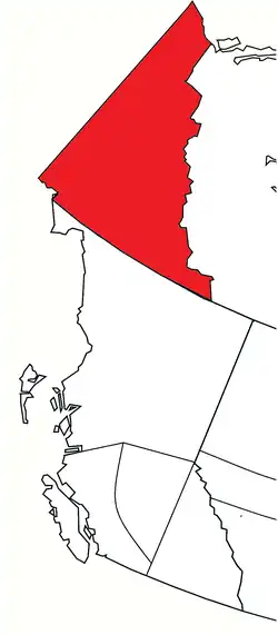 Location of the diocese within the Ecclesiastical Province of British Columbia and Yukon.