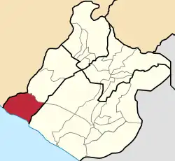 Location of Ite in the Jorge Basadre Province