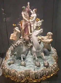 Neptune and Amphitrite in the shell chariot