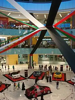 A view of one of the Dubai Mall's indoor atrium