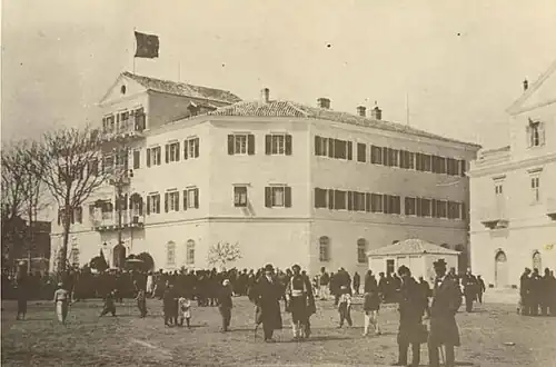 The royal palace in the 1910s
