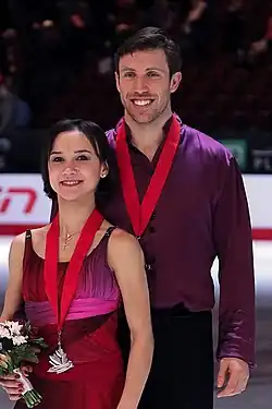 Dylan Moscovitch and Liubov Ilyushechkina at the 2017 Canadian Figure Skating Championships.