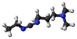 Ball-and-stick model of the EDC molecule