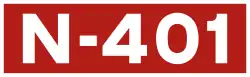 National road N-401 shield}}