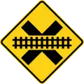 P2-19a Railroad crossing without gates