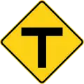 P2-2 T-junction ahead
