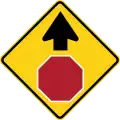 P3-1 Stop sign ahead