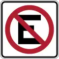 R5-1 Parking prohibited