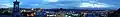 Edinburgh panorama from Calton Hill, early evening .