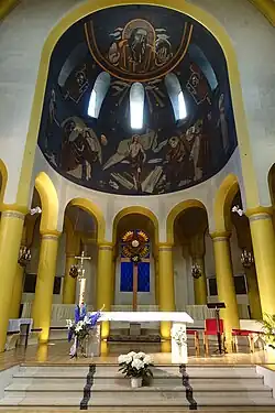 The choir and altar