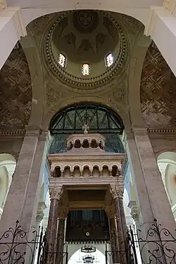 The cupola over the altar