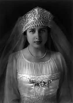 Eleanor Clay Ford in her wedding dress