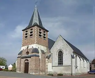 The church in Ennevelin