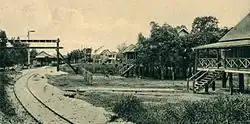 Railway terminus at Rockstone (ca.1900)