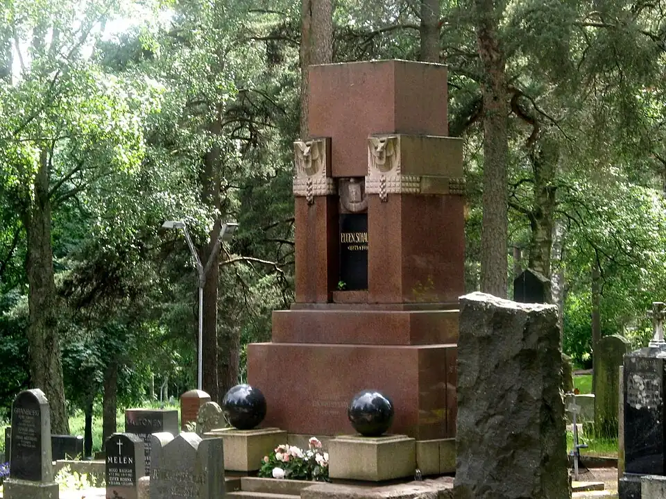 The grave of Eugen Schauman in the Porvoo cemetery