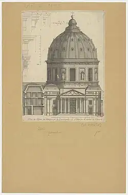 Dome as designed by the architect, Charles Errard (1679)