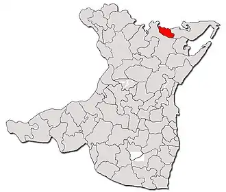 Location in Constanța County
