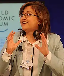Turkey's first female Minister of Family and Social Policies, Fatma Şahin