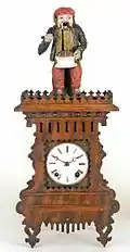 Knödelesser figurine clock, Anton Häckler, around 1870 (Inv. 06-2080)