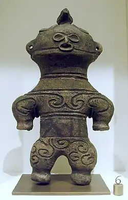 Dogū figurine, Jomon. Musée Guimet (70608 3).